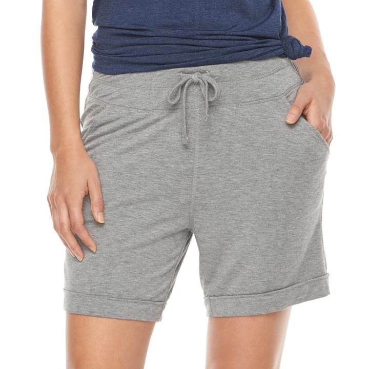 Women's Gaiam Mindful Yoga Shorts, Size: Xl, White Oth