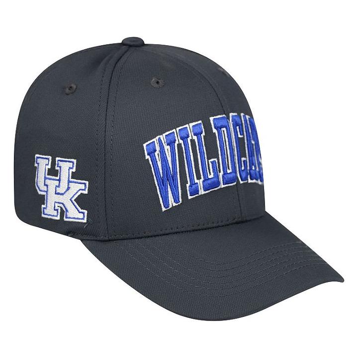 Adult Top Of The World Kentucky Wildcats Cool & Dry One-fit Cap, Men's, Grey (charcoal)