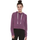 Juniors' So&reg; Solid Cropped Hoodie, Teens, Size: Xl, Drk Purple