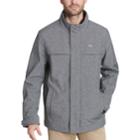 Men's Dockers Jackson Softshell Performance Car Coat With Microfleece Bib, Size: Large, Grey