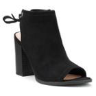 Lc Lauren Conrad Sunflower Women's Peep Toe Ankle Boots, Size: Medium (8), Black