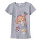 Girls 7-16 Paw Patrol Skye, Chase, Marshall & Rubble A Pawfect Team Graphic Tee, Girl's, Size: Large, Dark Grey