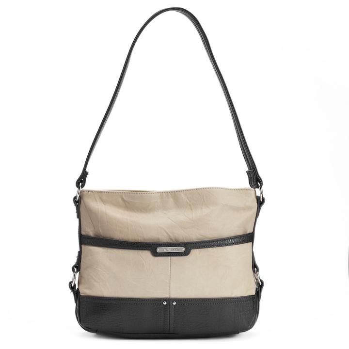 Stone And Co. Lacie Leather Shoulder Bag, Women's, Dark Beige