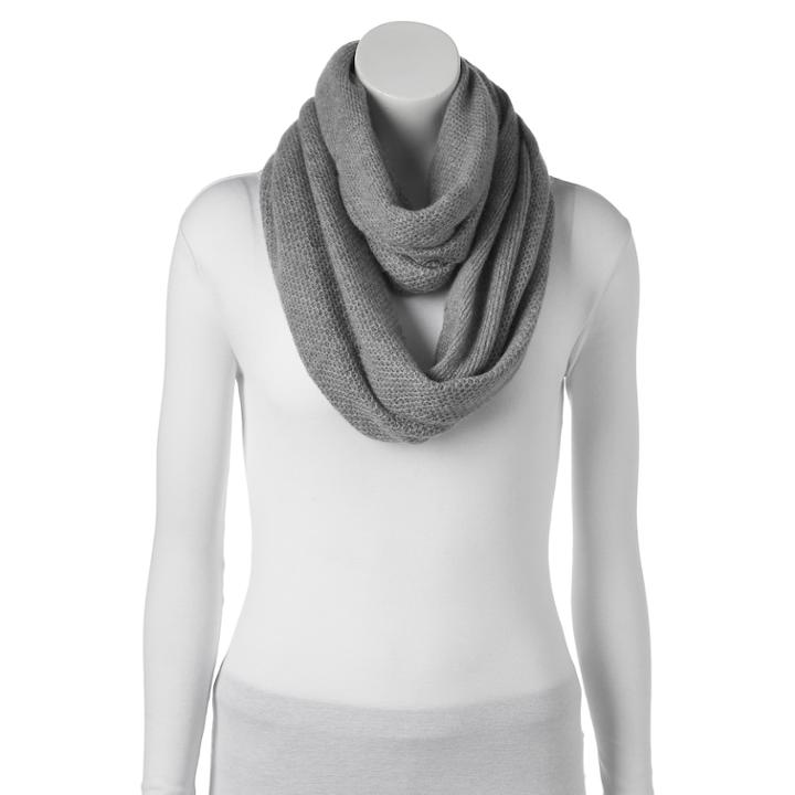 Apt. 9&reg; Cashmere Infinity Scarf, Women's, Grey Other