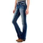 Juniors' Wallflower Luscious Curvy Bootcut Jeans, Size: 7, Orange Oth
