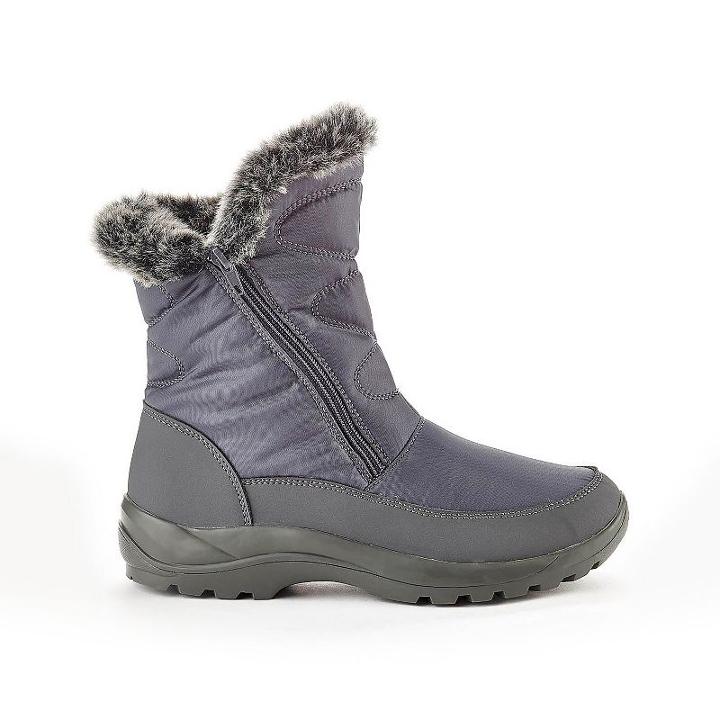 Henry Ferrera Asj Women's Water-resistant Winter Ankle Boots, Size: 6, Grey