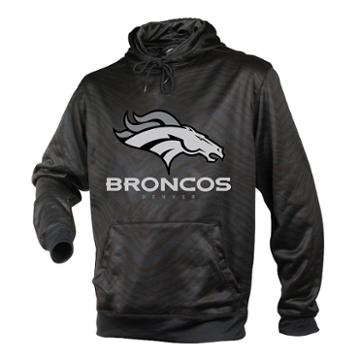Men's Zubaz Denver Broncos Black Tonal Stripe Hoodie, Size: Large