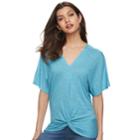 Women's Juicy Couture Dolman Knot-front Tee, Size: Small, Pink Ovrfl