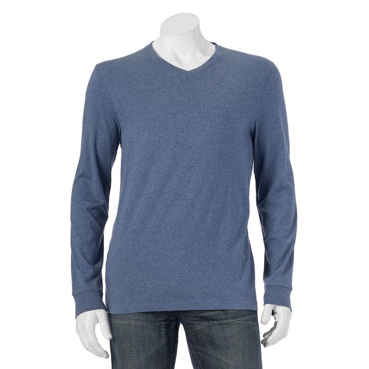 Big & Tall Sonoma Goods For Life&trade; Everyday Tee, Men's, Size: M Tall, Med Blue