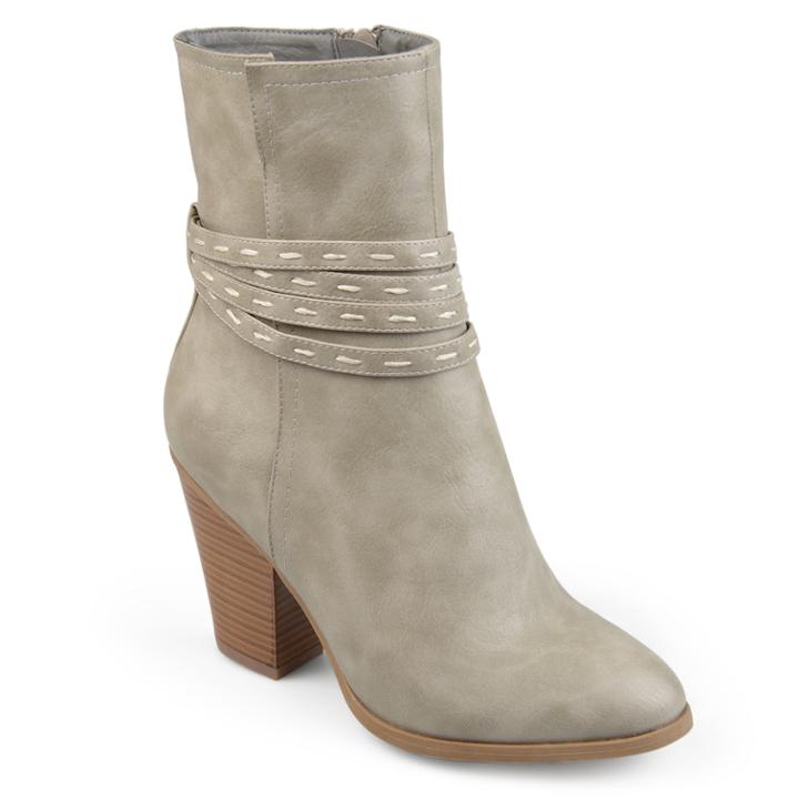 Journee Collection Larkyn Women's Ankle Boots, Size: Medium (6.5), Med Grey