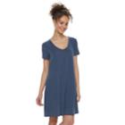 Juniors' Mudd&reg; Cupro Short Sleeve Dress, Teens, Size: Xs, Med Blue