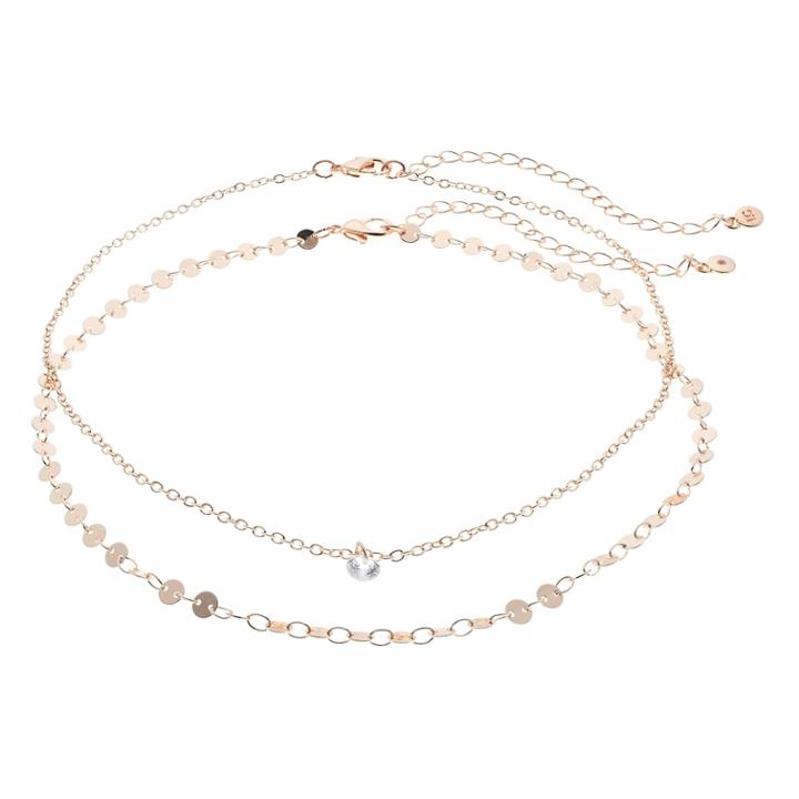 Lc Lauren Conrad Cubic Zirconia Choker Necklace Set, Women's, Light Pink