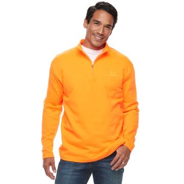 Men's Real Tree Quarter-ziip Polar Fleece Top, Size: Xl, Brt Orange