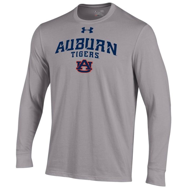 Men's Under Armour Auburn Tigers Long-sleeve Tee, Size: Xxl, Gray