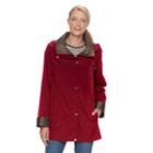 Women's Gallery Hooded Rain Jacket, Size: Small, Red