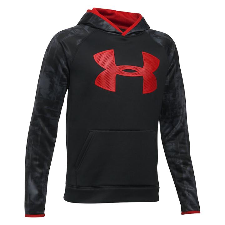 Boys 8-20 Under Armour Logo Performance Hoodie, Size: Xl, Black