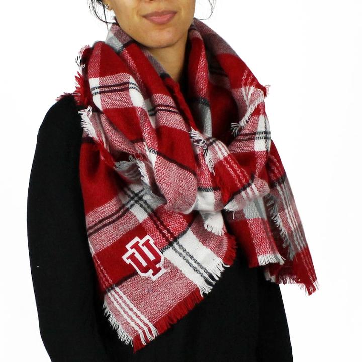 Women's Indiana Hoosiers Tailgate Blanket Scarf, Team