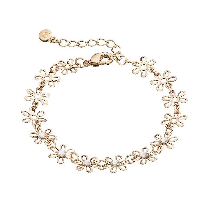 Lc Lauren Conrad Openwork Flower Bracelet, Women's, Gold