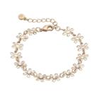 Lc Lauren Conrad Openwork Flower Bracelet, Women's, Gold