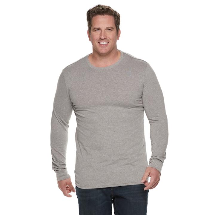 Men's Sonoma Goods For Life™ Supersoft Modern-fit Crewneck Tee, Size: 2xb, Dark Grey