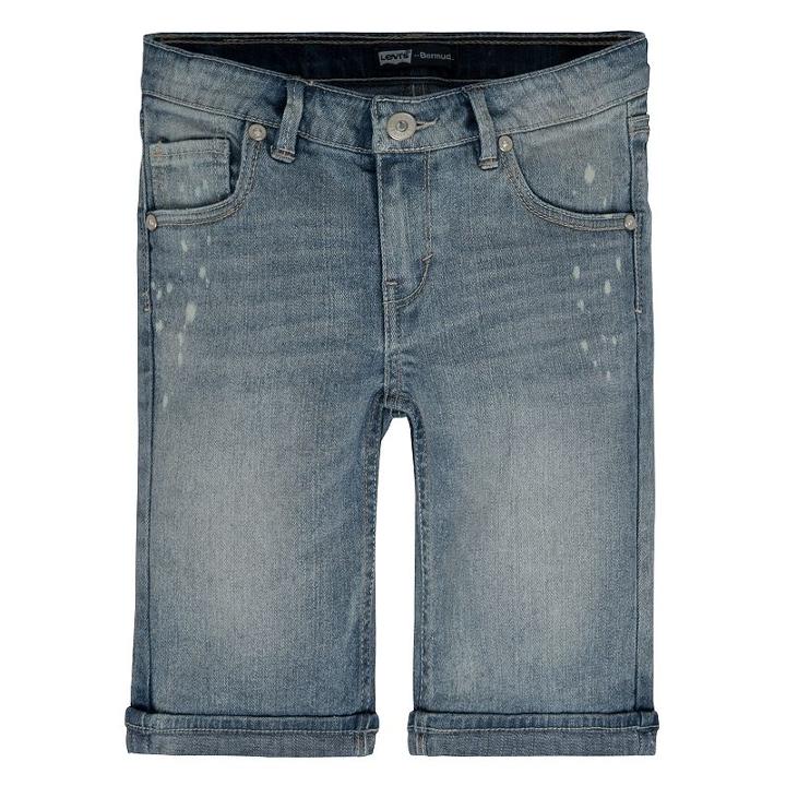 Girls 4-6x Levi's Stretch Denim Bermuda Shorts, Girl's, Size: 4, Med Blue