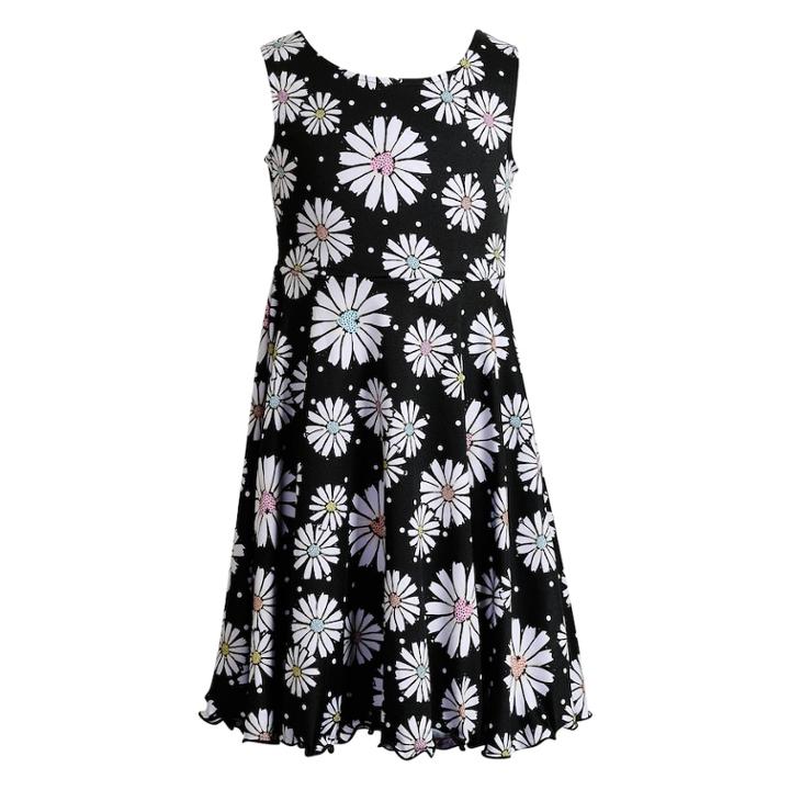 Girls 7-16 Emily West Patterned Reversible Dress, Size: 16, Multi