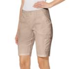 Women's Gloria Vanderbilt Marion Bermuda Shorts, Size: 16, Beig/green (beig/khaki)