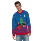 Men's Sloth Ugly Christmas Sweater, Size: Small, Blue Other