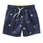 Boys 4-8 Oshkosh B'gosh&reg; Shark & Sting Ray Swim Trunks, Size: 8, Print