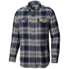 Men's Columbia Michigan Wolverines Flannel Shirt, Size: Xl, Med Blue