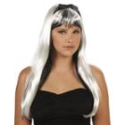 Adult Black With White Costume Wig, Size: Standard, Multicolor