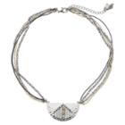Simply Vera Vera Wang Geometric Link Multi Strand Necklace, Women's, Multicolor