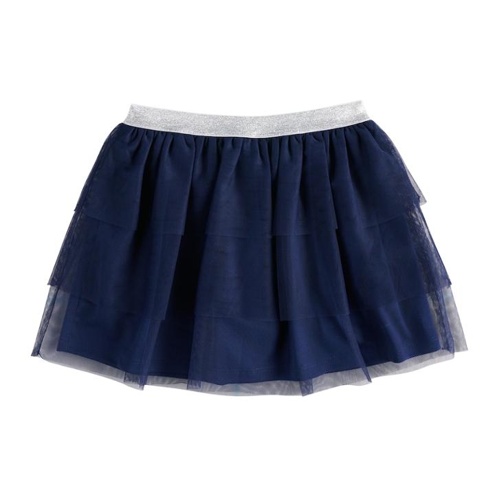 Girls 4-10 Jumping Beans&reg; Tiered Mesh Skort, Size: 6, Blue