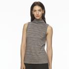 Women's Apt. 9&reg; Ribbed Mockneck Tank, Size: Medium, Med Beige