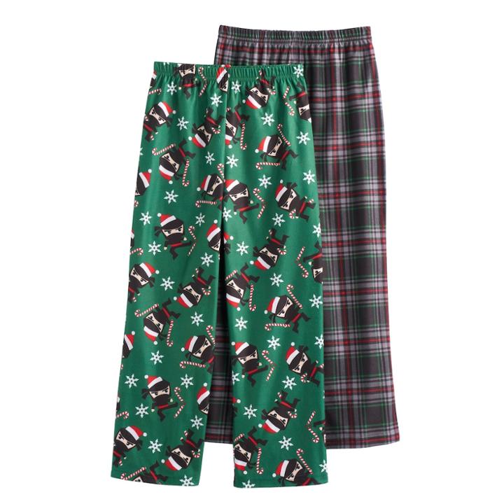 Boys 4-16 Up-late Flannel Candy Cane Ninja 2-pack Lounge Pants, Size: 6-8, Multicolor
