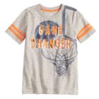 Boys 4-12 Sonoma Goods For Life&trade; Striped Graphic Tee, Size: 7, Light Grey