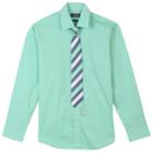 Boys 4-20 Chaps Stretch Shirt & Tie Set, Size: 16, Lt Green
