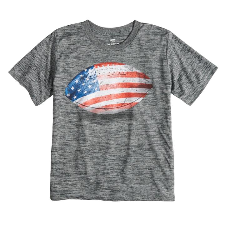 Boys 8-20 Tek Gear&reg; Football Tee, Size: Large, Grey