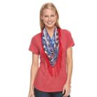 Women's World Unity Scarf Tee, Size: Xl, Med Red
