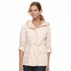 Women's Weathercast Hooded Roll-tab Anorak Jacket, Size: Large, Yellow