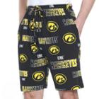 Men's Iowa Hawkeyes Sweep Lounge Shorts, Size: Medium, Black