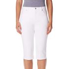 Women's Gloria Vanderbilt Amanda Skimmer Pants, Size: 14, White