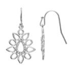 Lc Lauren Conrad Openwork Cluster Nickel Free Teardrop Earrings, Women's, Silver