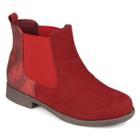 Journee Collection Sawyer Girls' Chelsea Boots, Size: 9 T, Red