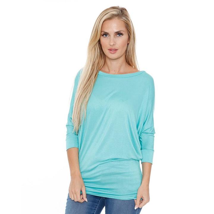 Women's White Mark Dolman Tunic, Size: Xl, Lt Green