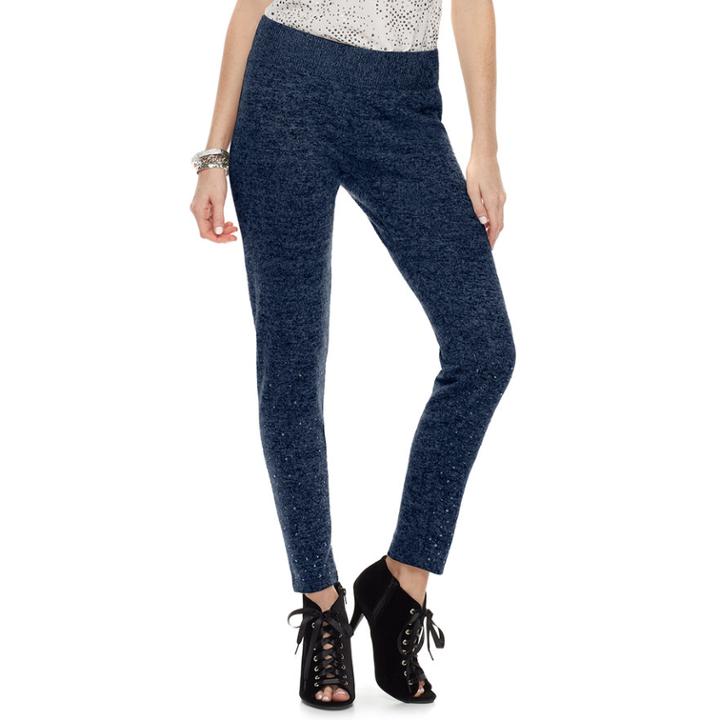 Women's Juicy Couture Embellished Leggings, Size: Large, Blue