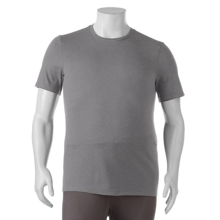 Big & Tall Tek Gear&reg; Crewneck Tee, Men's, Size: L Tall, Dark Grey