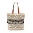 Sonoma Goods For Life&trade; Macrame Tote, Women's, Grey (charcoal)