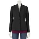 Women's Apt. 9&reg; Notch Collar Blazer, Size: 10, Black