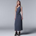 Women's Simply Vera Vera Wang Chiffon Maxi Dress, Size: Large, Drk Purple